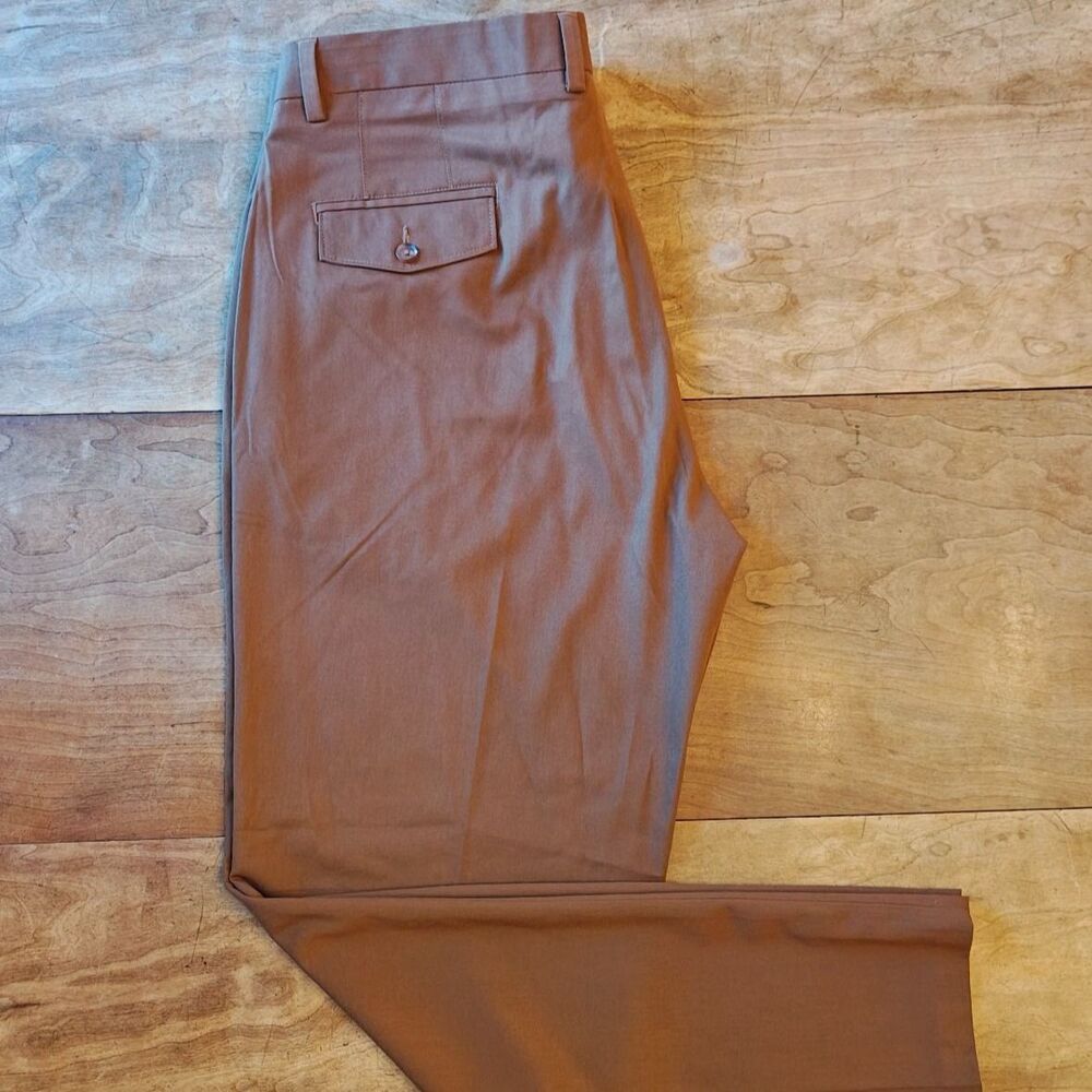 Haggar 1926 Originals Straight Leg Dress Pants –warm rusty Brown 40x32